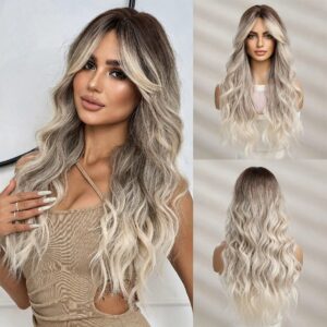 Long curly hair